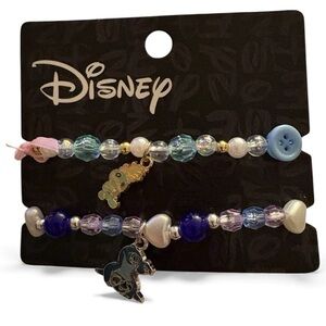 Disney Kids Stitch Beaded Bracelets - Blue and Silver